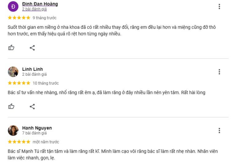 Đánh giá từ khách hàng
