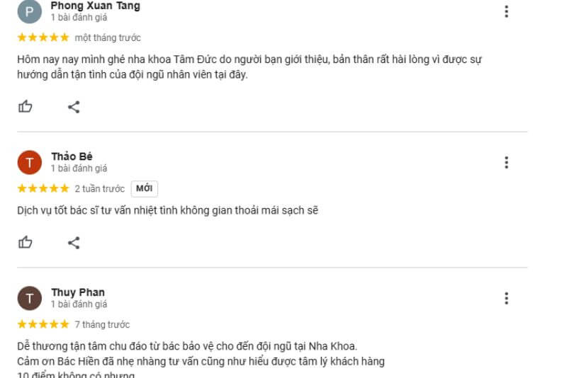 Đánh giá từ khách hàng