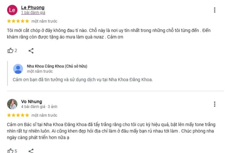 Đánh giá từ khách hàng