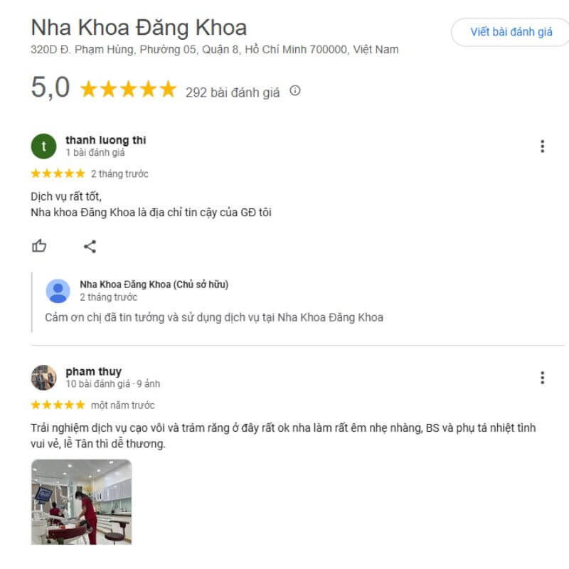 Đánh giá từ khách hàng