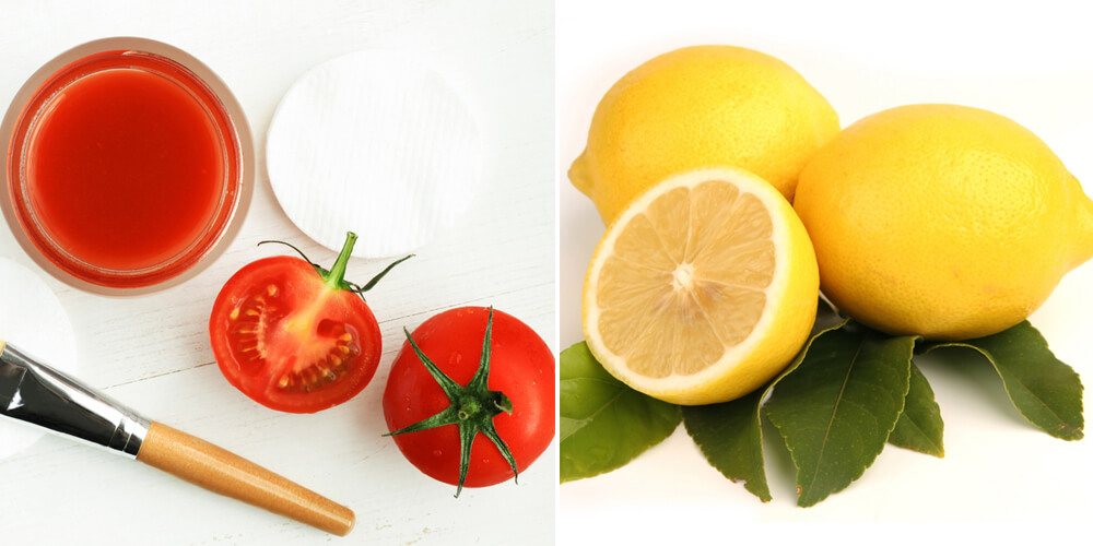 Chanh và cà chua có vitamin C và chất chống oxy hóa giúp làm giảm tình trạng răng ố vàng