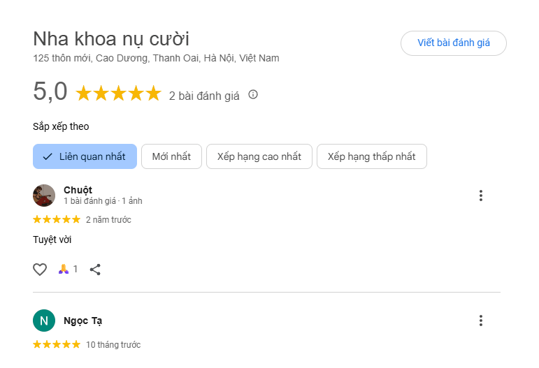 Đánh giá từ khách hàng
